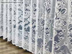 fuggonyoutlet Csipke Rózsa, fehér, 300x155 cm
