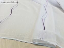 fuggonyoutlet Voile, Elena, fehér alapon lila, 300x260 cm