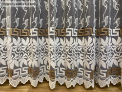 fuggonyoutlet Görög minta, fehér alapon barna, 500x250 cm