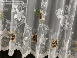 fuggonyoutlet Csillaglevél, barna, 300x250 cm