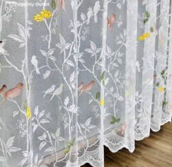 fuggonyoutlet Madár, fehér alapon színes, 300x155 cm