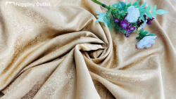 fuggonyoutlet Méteráru, Jacquard, asztalterítő anyag, arany, 320 cm