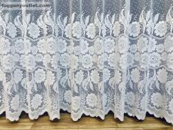 fuggonyoutlet Forgóvirág, fehér, 300x250 cm