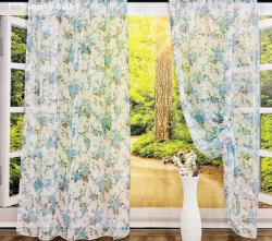 fuggonyoutlet Voile, Angol rózsa kék, 145x250 cm 2 db csomag