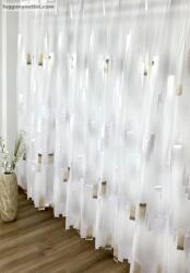 fuggonyoutlet Parketta, minta, fehér alapon zöldes barna, 300x250 cm