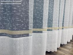 fuggonyoutlet Silver, fehér arany csíkkal, 400x155 Magas