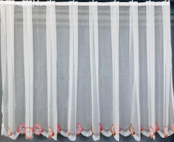 fuggonyoutlet törtfehér alapon mályva rózsa, 300x150 cm