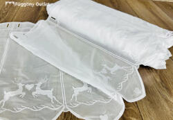 fuggonyoutlet Méteráru, Vitrázs Függöny, hímzett voile, 30 cm