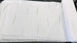 fuggonyoutlet Méteráru, Zoe, Voile, fehèr alapon zöld, 280 cm