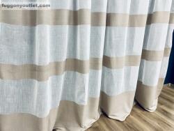 Celen Textil Kft Julia, krém alapon barna Csíkos, 300x300 cm