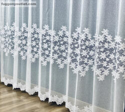 fuggonyoutlet Nisa, fehér, 500x250 cm