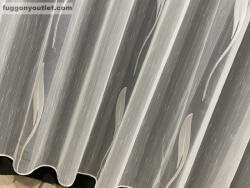 fuggonyoutlet Voile, Seda, krém alapon krém, 300x260 cm