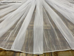 fuggonyoutlet Méteráru, Voile, Pálcikás, fehér, 280 cm