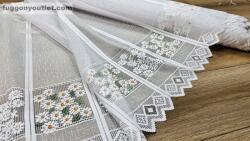 fuggonyoutlet Méteráru, Vitrázs Függöny, kamilla, 90 cm