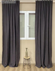 fuggonyoutlet Sötétítő, Ada, szürke, 140x180 cm, 2db-os csomag