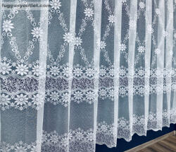 fuggonyoutlet Noemi, fehér, 500x175 cm