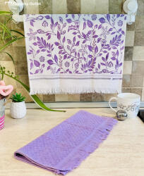 fuggonyoutlet Konyharuha, Lila Nyomott mintás, 2 db