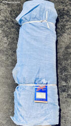 fuggonyoutlet Méteráru, gyürt voile, kék, 22 m, 290 cm