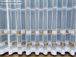 fuggonyoutlet Görög minta 2, fehér alapon barna, 300x155 cm