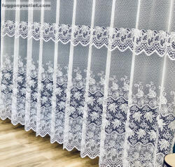 fuggonyoutlet Zeynep, 4 Sor Leveles, fehér, 300x250 cm