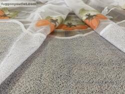 fuggonyoutlet Méteráru, Vitrázs Függöny, Zsakar, barackos barack, 120 cm