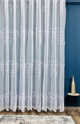 fuggonyoutlet Nice, fehér hímzett, 500x260 cm