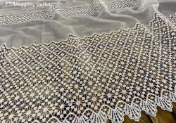 fuggonyoutlet Méterárú, Csipkés Függöny, Csillár fehér, 175 cm Kétsoros Csipkés