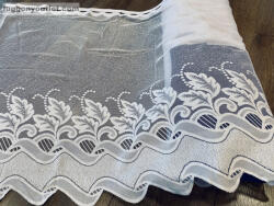 fuggonyoutlet Méteráru, Vitrázs Függöny, fehér Végtelen, 68 cm