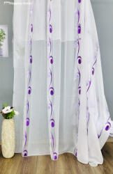 fuggonyoutlet Méteráru, Nota, árvácskalila, Voile, fehér, 280 cm