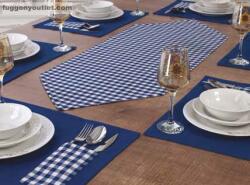 fuggonyoutlet Étkezési alátét szett, Moena, kék , 7db-os