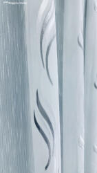 fuggonyoutlet Voile, Dilara, fehér alapon szürke, 300x145 cm