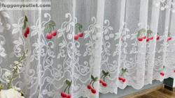 fuggonyoutlet Meggy, fehér alap, 300x175 cm