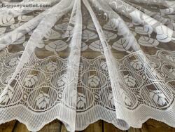 fuggonyoutlet Sorlevél fehér, 200x150 cm