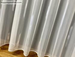 fuggonyoutlet Voile, Parketta, Voile fehér, alapon fehér, 300x260 cm
