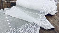 fuggonyoutlet Méteráru, Vitrázs, hímzett Voile, 35 cm
