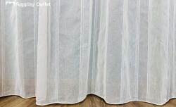 fuggonyoutlet Tenerife, fehér alapon fehér csíkos, 300x260 cm