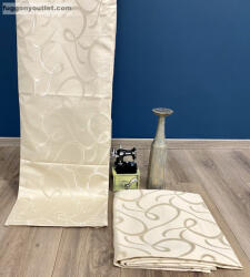 fuggonyoutlet Sötétítő, Kacskaringó, krém, 140x180 cm, 2db-os csomag