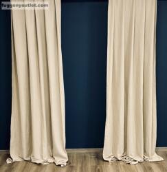 fuggonyoutlet Sötétítő, Ada, Drapp, 140x180 cm, 2db-os csomag