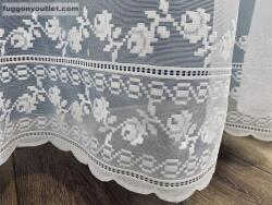 fuggonyoutlet Rusztikus, fehér, 300x250 cm