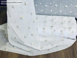 fuggonyoutlet Méteráru, Vitrázs Függöny, papatya fehér, 90 cm