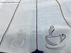 fuggonyoutlet Méteráru, Vitrázs Függöny, Voile, coffe , 60 cm