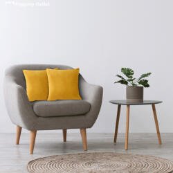 fuggonyoutlet Velvet bársony párnahuzat, sárga, 45x45, 2 db/csomag