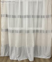 Celen Textil Kft Julia, krém alapon szürke Csíkos, 300x280 cm