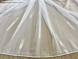 fuggonyoutlet Méteráru, Voile, Parketta, fehér, 280 cm Méteráru