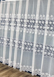 fuggonyoutlet 3 Sor Csipke minta, fehér, 300 x155cm