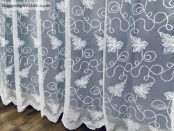 fuggonyoutlet Bianka, fehér, 300x250 cm