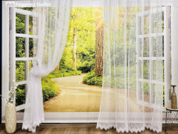 fuggonyoutlet Zápor, fehér, 300x155 cm