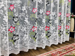 fuggonyoutlet Johanna, színes fekete, 500x175 cm