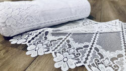 fuggonyoutlet Méteráru, Vitrázs Függöny, Zsakar, fehér, 45 cm