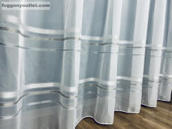 Celen Textil Kft Voile, szürke Csíkos, 300x180 cm